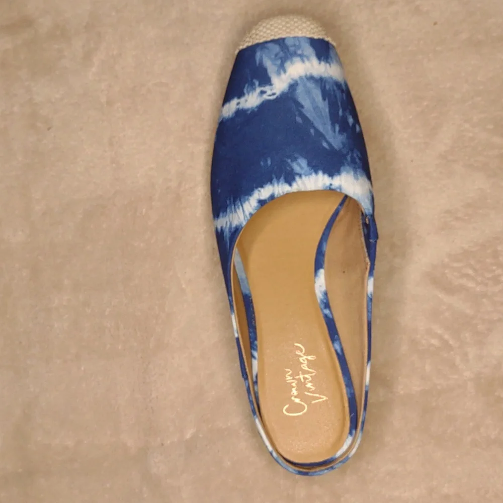 👣CROWN VINTAGE💛 Lonari Espadrille Wedge Mules